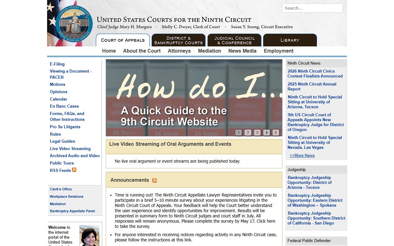 Anchorage Municipality federal appeals, Ninth Circuit Court of Appeals website